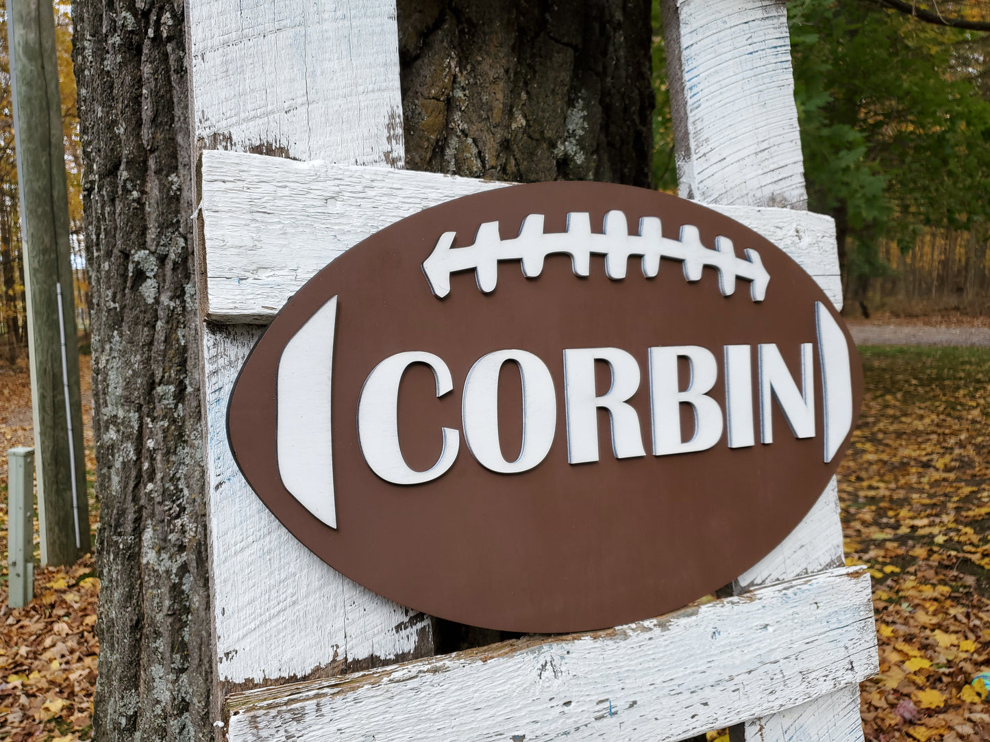 Personalized 3D Cutout Sports Decor Sign with Child's Name