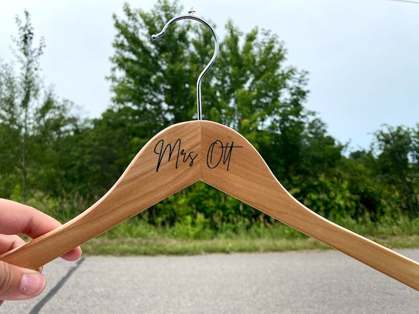 Personalized Wedding Dress Hanger