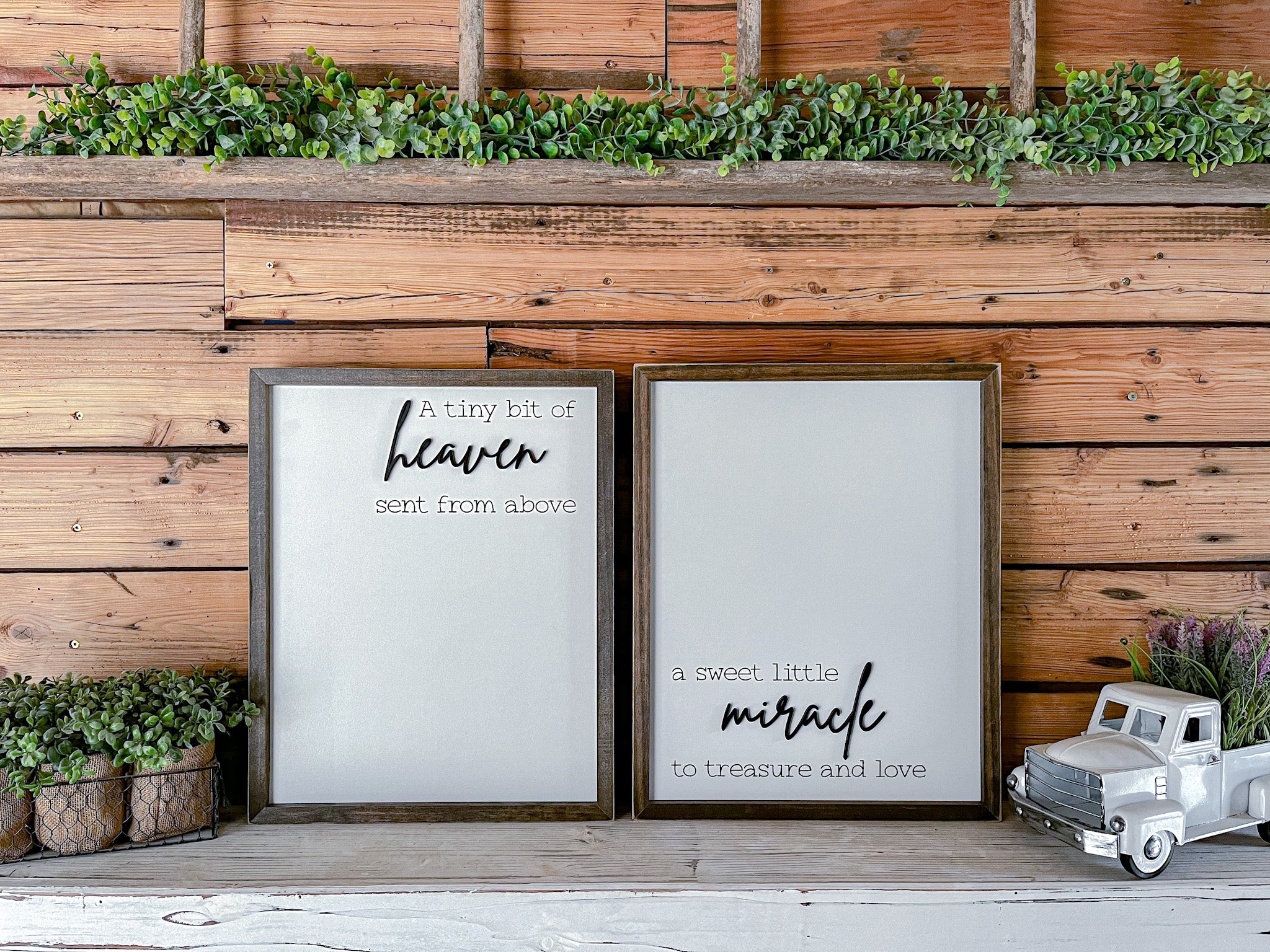 A Tiny Bit of Heaven Sent From Above A Sweet Little Miracle to Treasure and Love | Nursery Decor