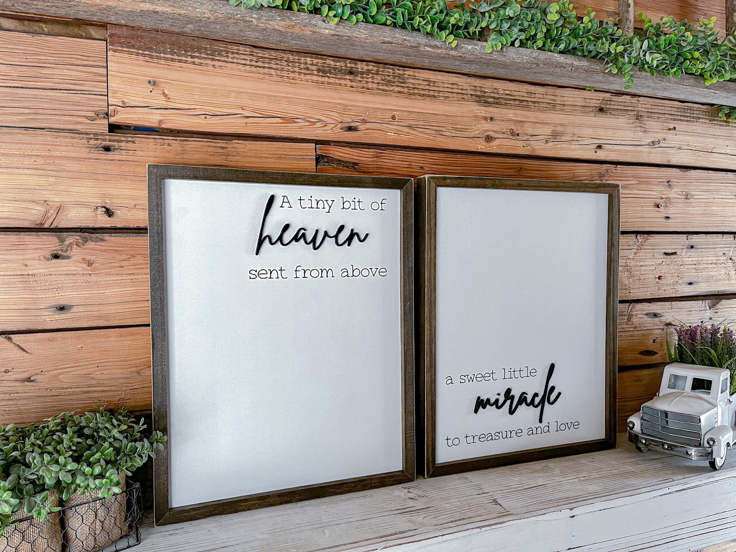 A Tiny Bit of Heaven Sent From Above A Sweet Little Miracle to Treasure and Love | Nursery Decor