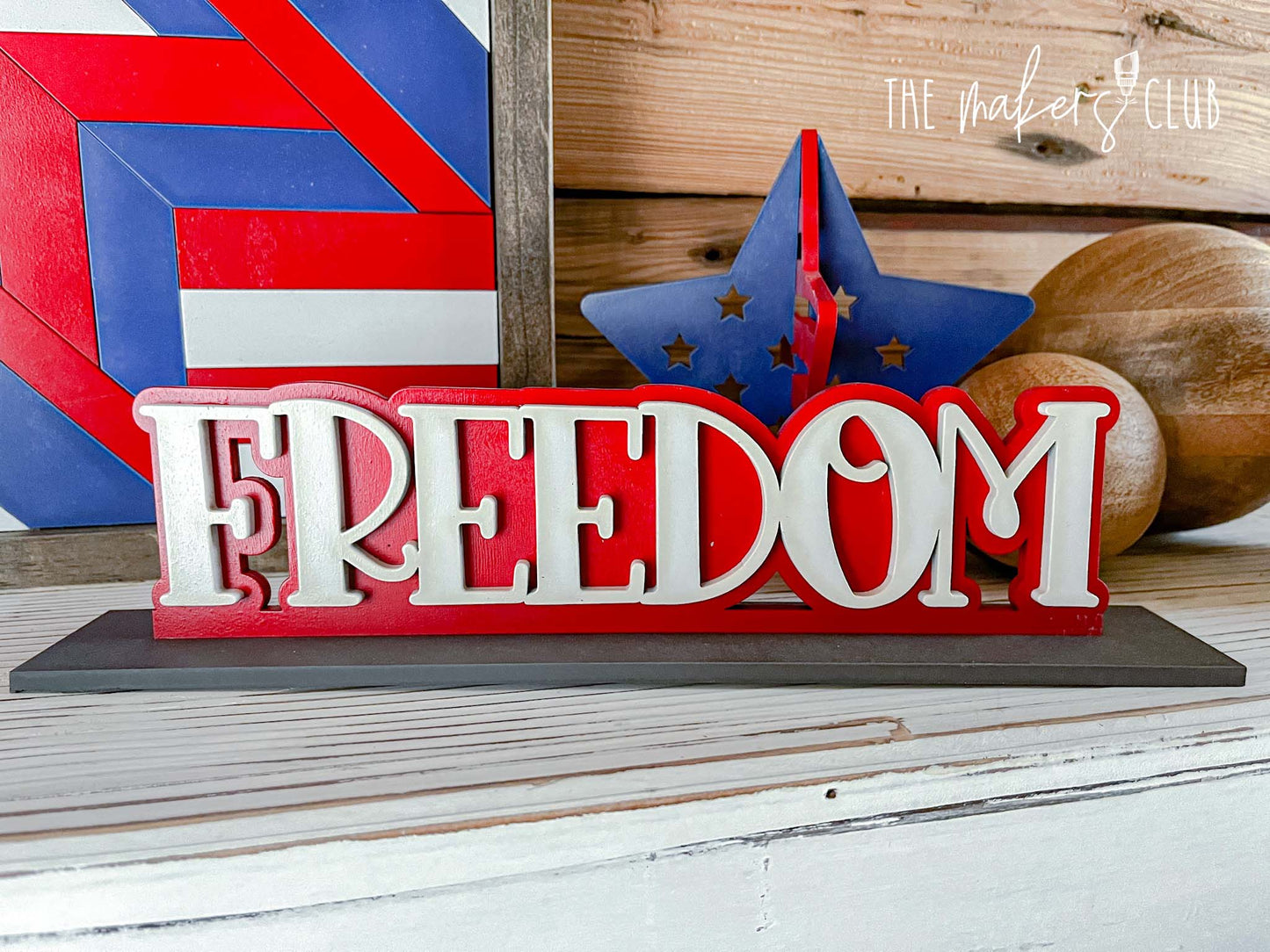 Patriotic Complete Mantel Decor | 4th of July Mantel Decor