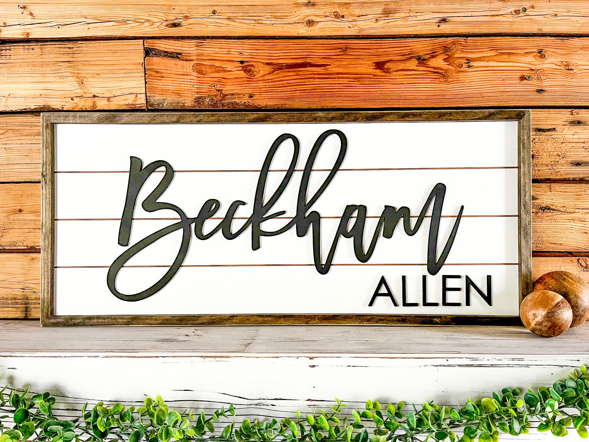 Child Name Sign | Shiplap Sign – The Farmer's Wife WI
