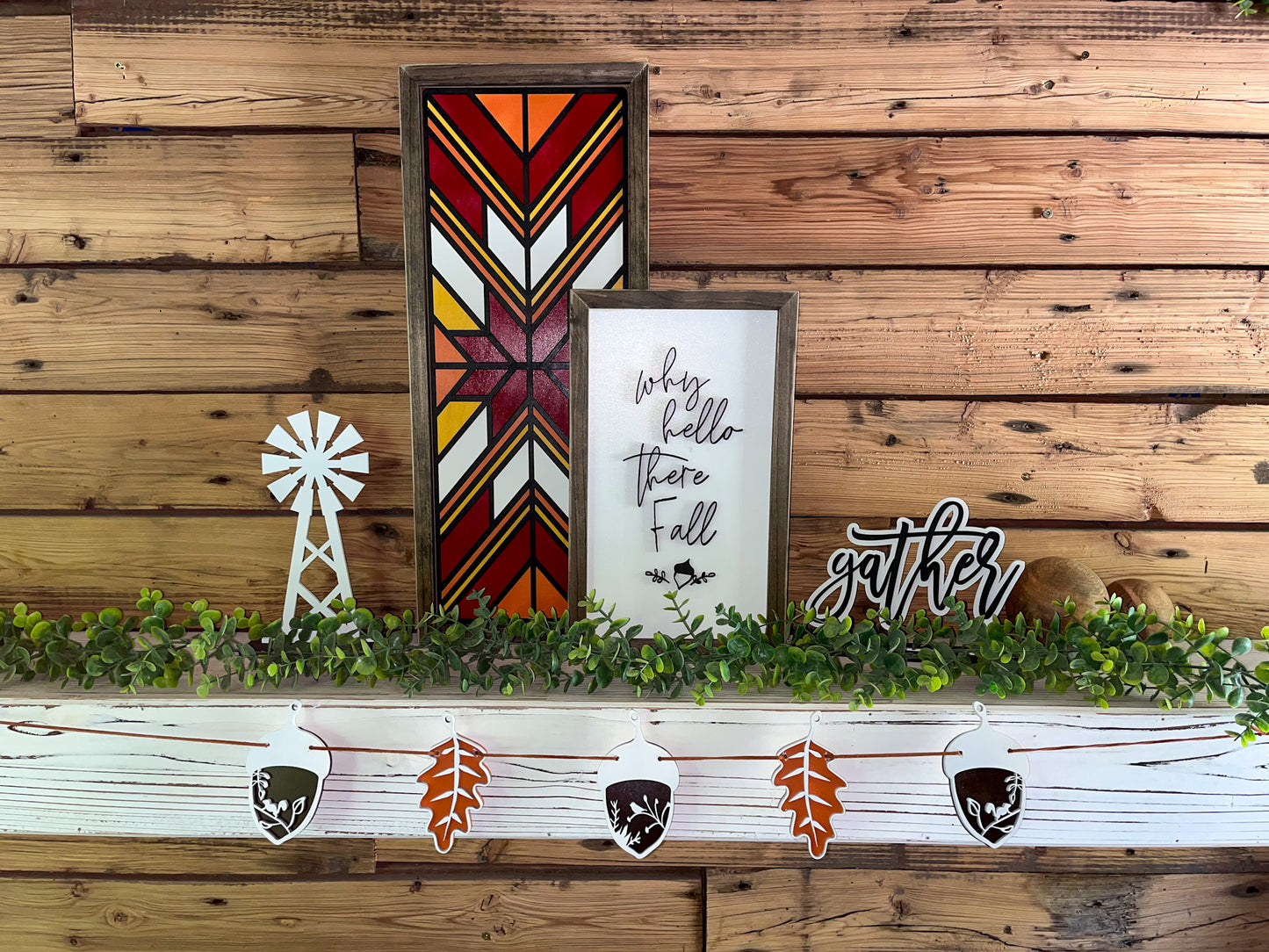 DIY Fall Complete Mantel Decor | Autumn Mantel Decor