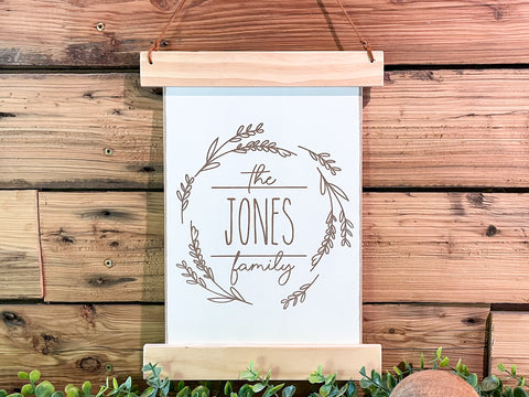 Family Name Sign | Wedding Gift | Last Name Sign | Anniversary Gifts | Mini Family Name Sign