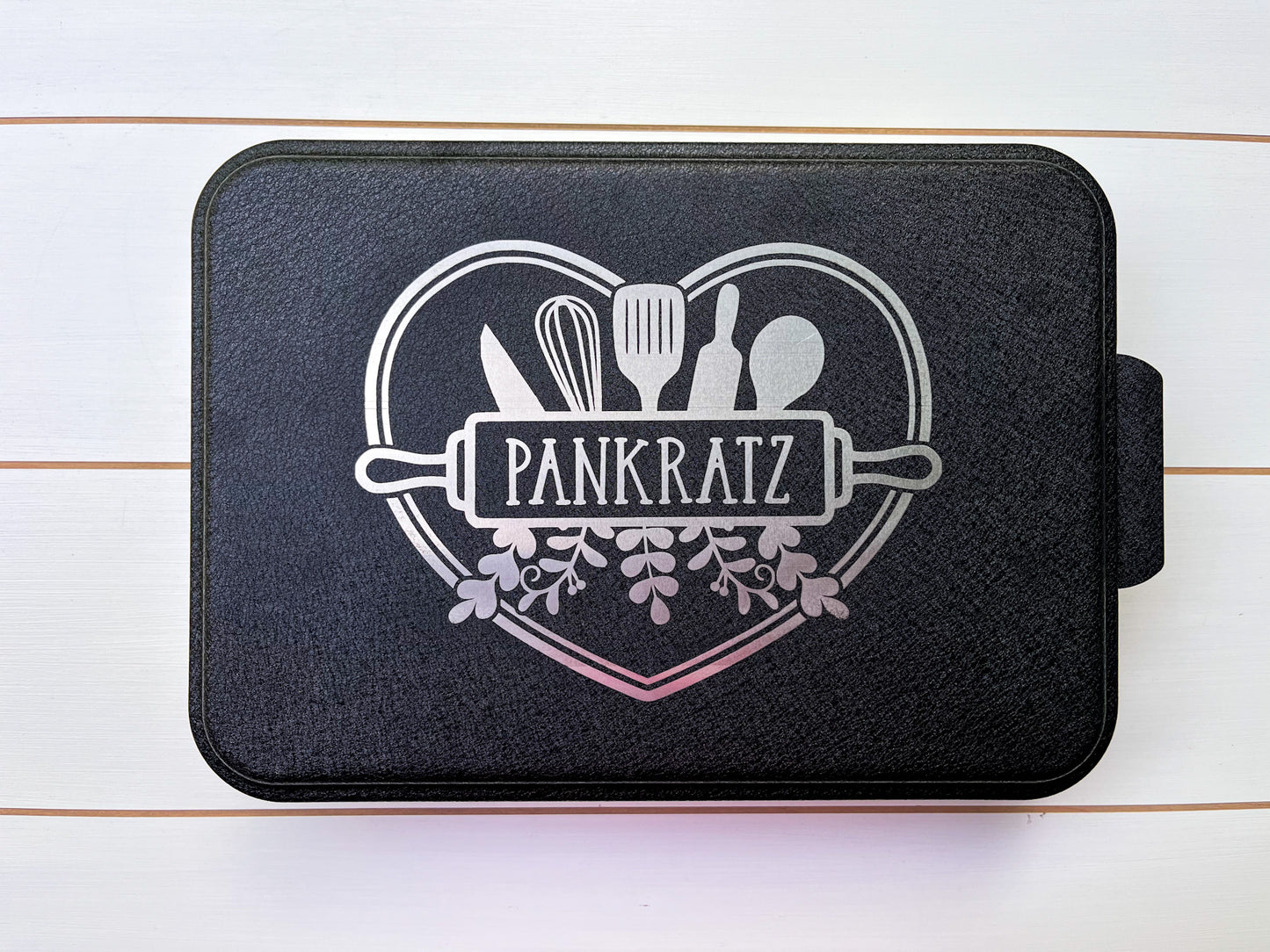 Custom Engraved Cake Pan | Personalized Metal Cake Pan | 9x13 Aluminum Cake Pan with Engraved Lid