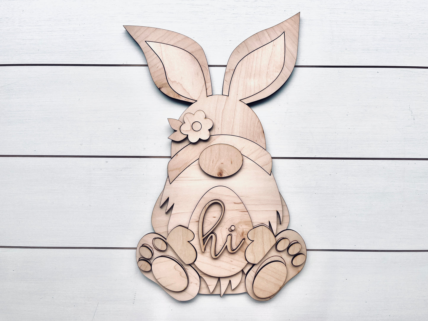 Easter Bunny Gnome DIY Sign Kit | DIY Paint Party Set