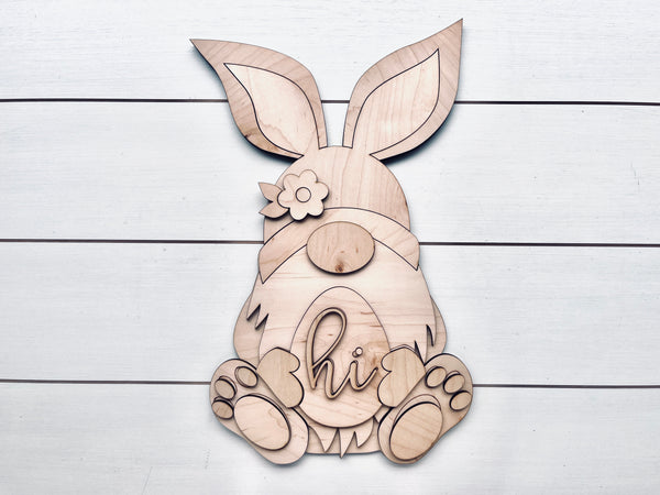 Easter Bunny Gnome DIY Sign Kit | DIY Paint Party Set