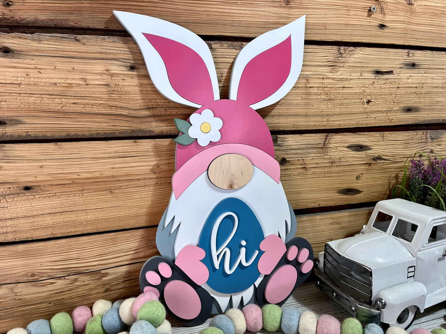 Easter Bunny Gnome DIY Sign Kit | DIY Paint Party Set