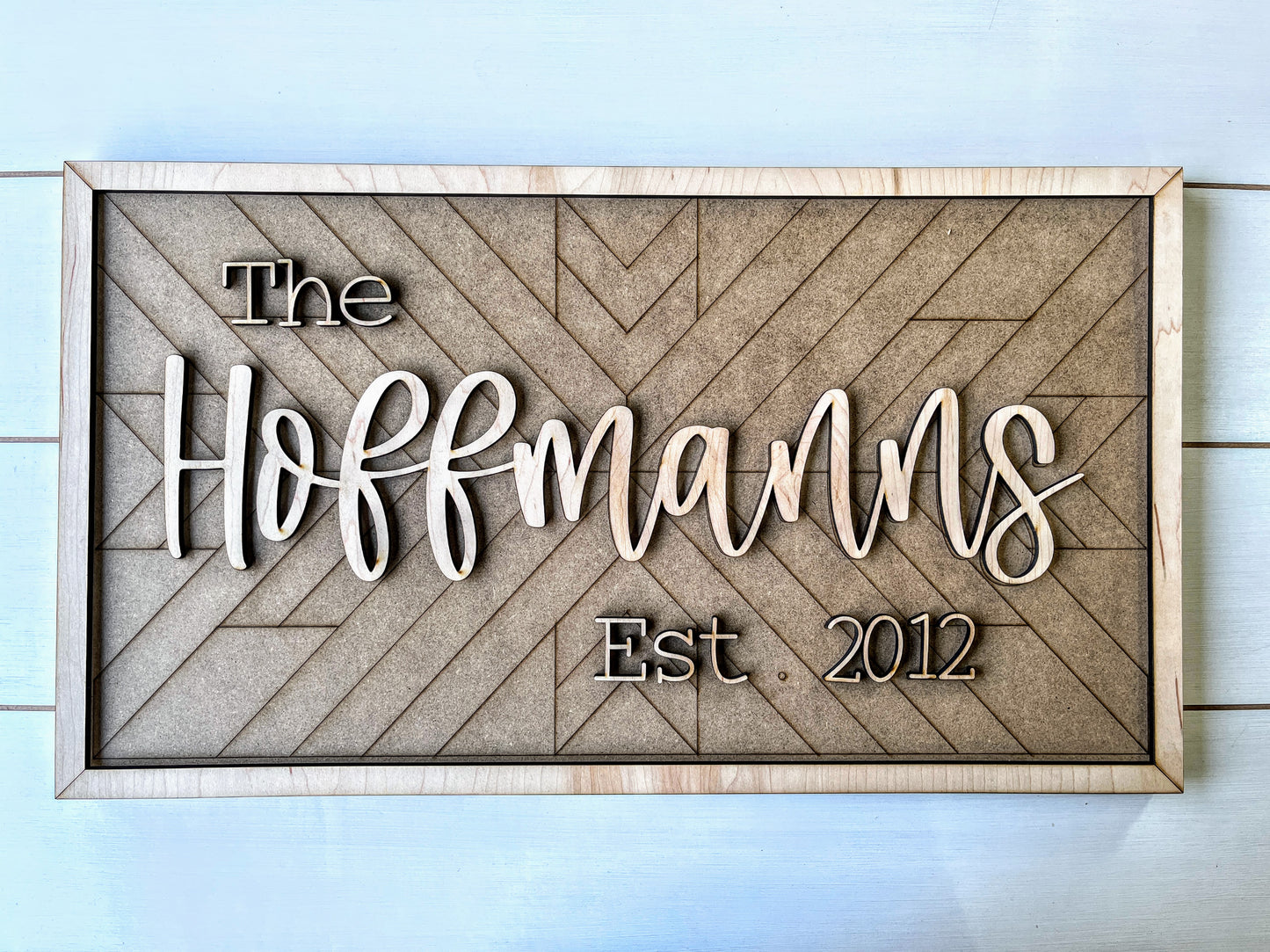 DIY Personalized Family Name Sign Kit | Barn Quilt Sign Kit | DIY Barn Quilt