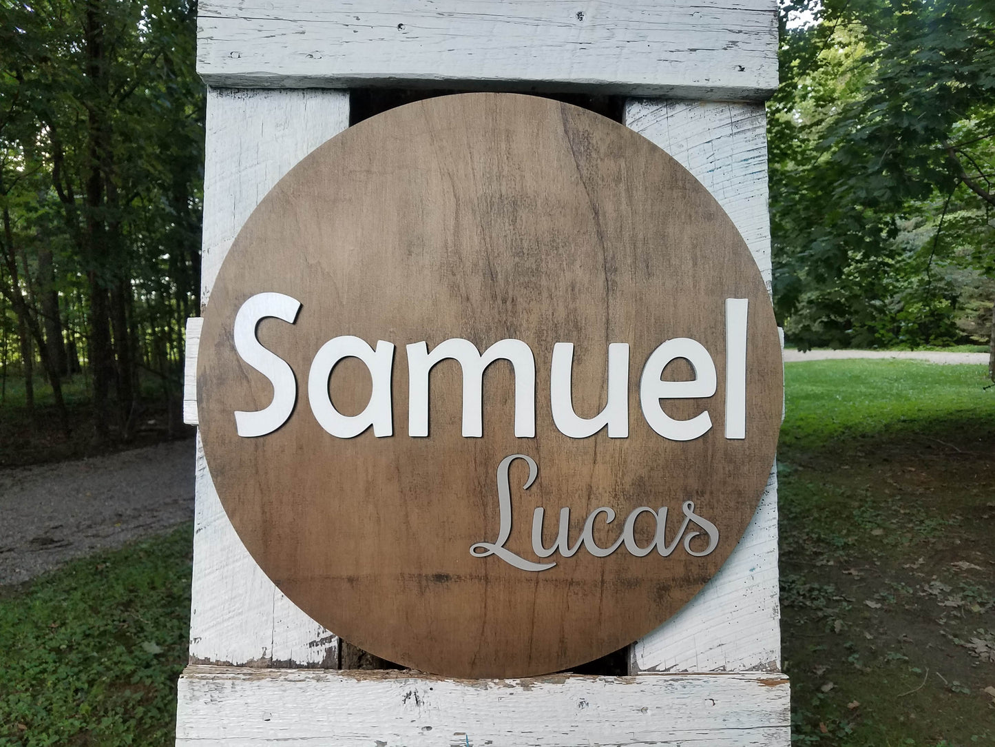 Personalized 3D Cutout Nursery Decor Sign with Child's Name