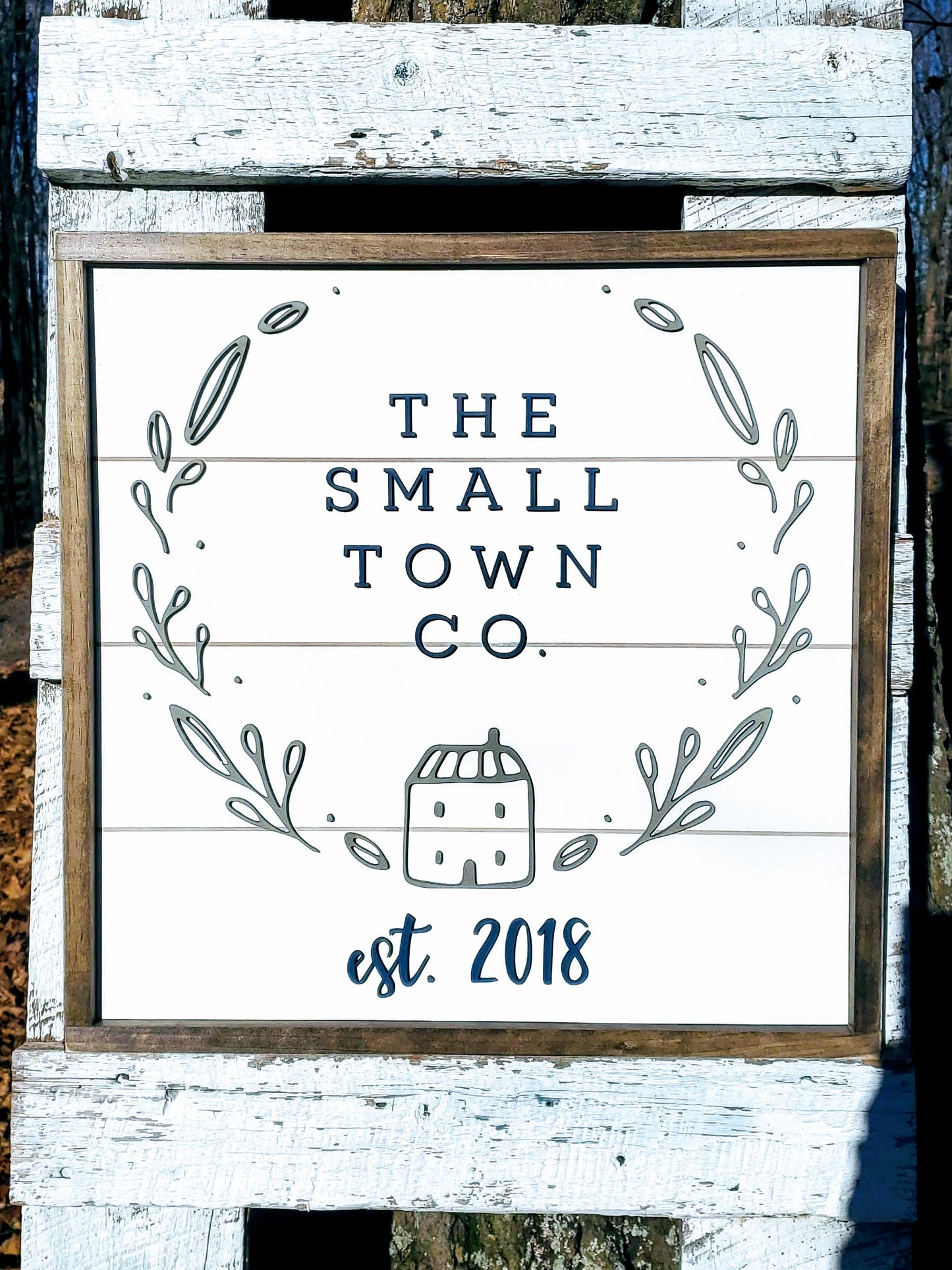 Custom Business Logo Sign with Raised Lettering