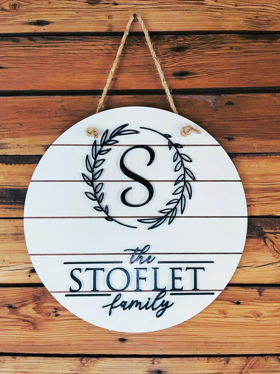 Personalized Name Sign | Custom Sign | Shiplap Wall Decor | Shiplap Sign | Family Name Sign