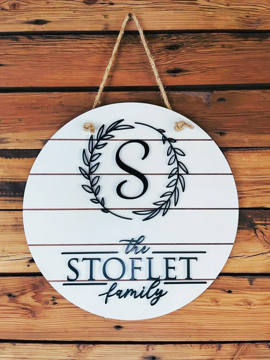 Personalized Name Sign | Custom Sign | Shiplap Wall Decor | Shiplap Sign | Family Name Sign