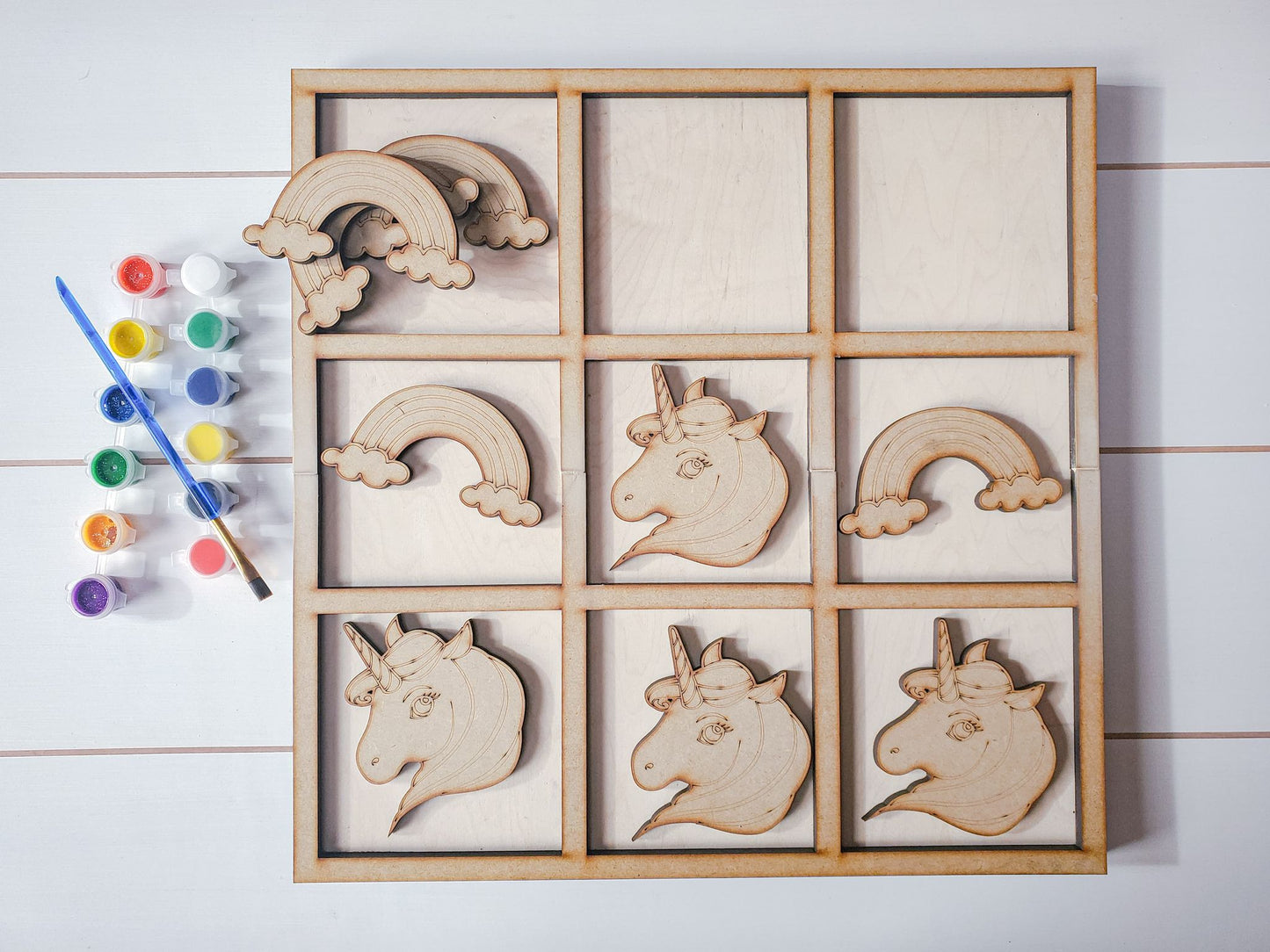 DIY Tic Tac Toe Board | Kids Paint Kit