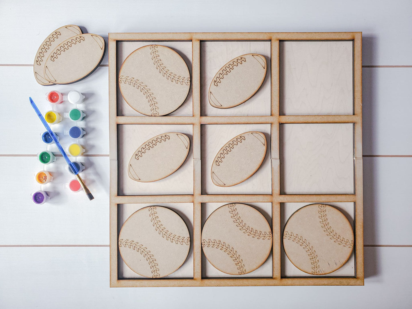 DIY Tic Tac Toe Board | Kids Paint Kit