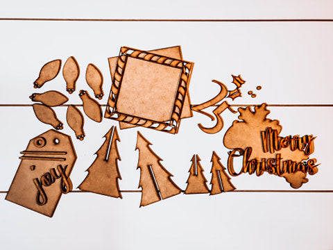 Tiered Tray Decor Christmas | Tiered Tray Decor | Tiered Tray Decor Bundle | Tiered Tray Signs | Tiered Tray DIY Kit