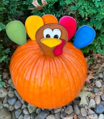 Turkey Cutout for Pumpkin | DIY Paint Party Set | Fall DIY Kit | Kids Craft Kit