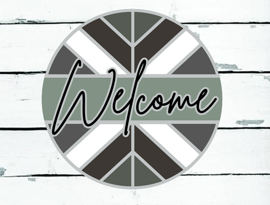 Welcome Boho Star DIY Sign Kit | DIY Paint Party Set | Round Door Hanger Sign