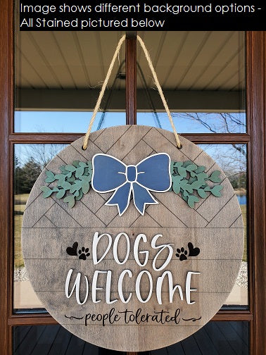 Home Sweet Home Front Door Sign | Round Porch Door Hanger Sign | Farmhouse Porch Sign