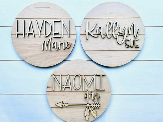 DIY Kids Paint Party | DIY Round Name Sign
