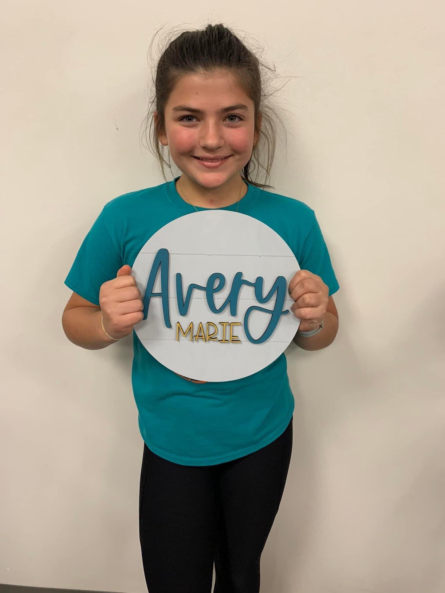 DIY Kids Paint Party | DIY Round Name Sign