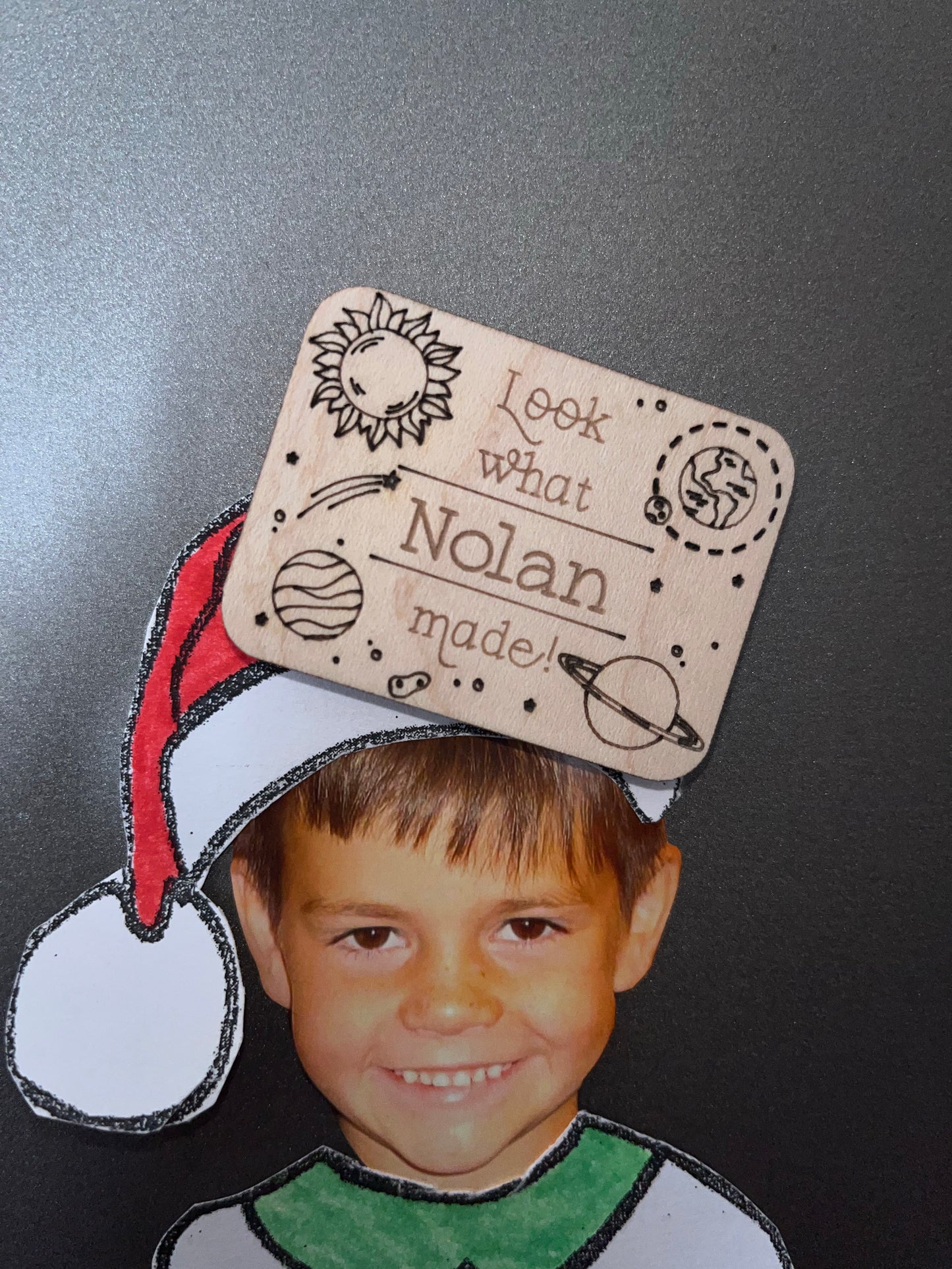 Child Artwork Personalized Wood Magnet