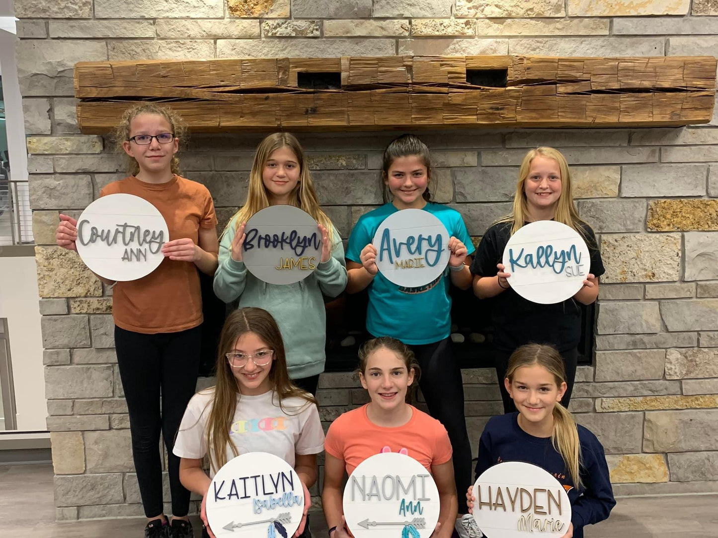 DIY Kids Paint Party | DIY Round Name Sign