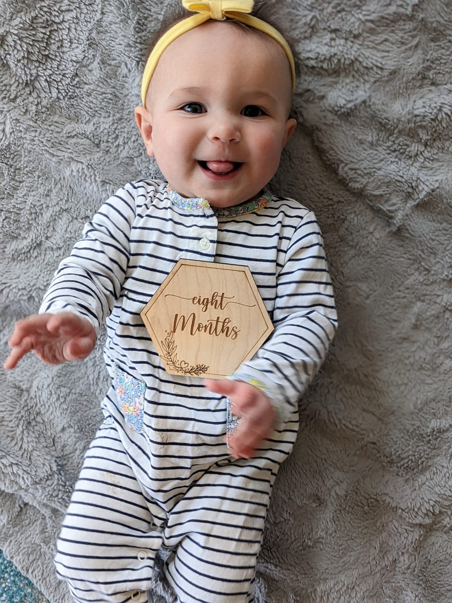 Monthly Milestone Discs for Baby Photos | Monthly Milestone Marker | Wood Month Sign